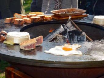 Barbecue in kasteel